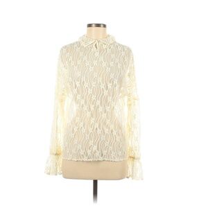 Vintage-Inspired Cream Lace Blouse – Girl Go Crazy - Medium